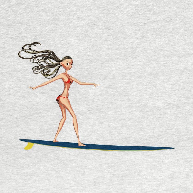 Surfing Girl by AKdesign